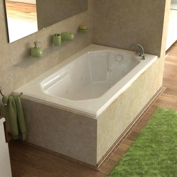 Atlantis Whirlpools Mirage 36 x 60 Rectangular Air & Whirlpool Jetted Bathtub Right Sided - 3660MDR