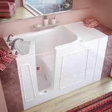 Load image into Gallery viewer, MediTub Walk-In 30 x 53 Left Drain White Whirlpool &amp; Air Jetted Walk-In Bathtub - 3053LWD