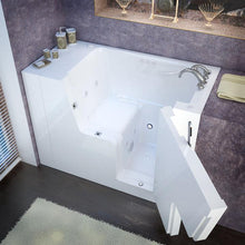 Load image into Gallery viewer, MediTub Wheel Chair Accessible 29 x 53 Right Drain White Whirlpool &amp; Air Jetted Wheelchair Accessible Bathtub - 2953WCARWD