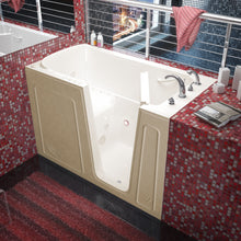 Load image into Gallery viewer, MediTub Walk-In 32 x 60 Right Drain Biscuit Whirlpool &amp; Air Jetted Walk-In Bathtub - 3260RBD