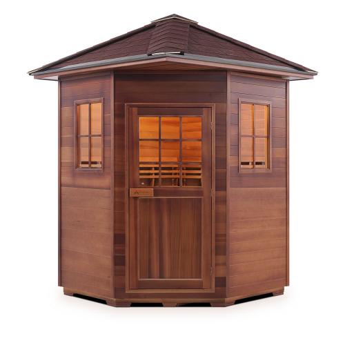 Enlighten Sauna - Moonlight 4 Corner Dry Traditional Outdoor Sauna