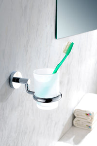 Caster Series 7 in. Toothbrush Holder in Polished Chrome