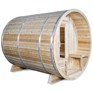 Dundalk LeisureCraft Tranquility White Knotty Cedar Barrel Sauna CTC2345H-1 (12-15 Week Lead Time)