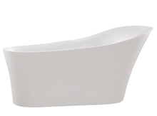 Load image into Gallery viewer, Maple 67 in. Acrylic Flatbottom Non-Whirlpool Bathtub in White with Kros Faucet in Polished Chrome