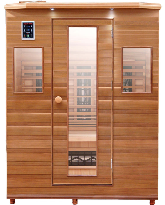 Health Mate - Enrich III Infrared Sauna front facing view with plain white background