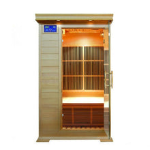 Load image into Gallery viewer, 1 Person Hemlock Sauna w/Carbon Heaters - HL100K2 Barrett (8-10 Week Lead Time)