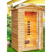 Load image into Gallery viewer, 2 Person Outdoor Sauna w/Ceramic Heaters - HL200D Burlington (8-10 Week Lead Time)