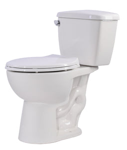 Maple 67 in. Acrylic Soaking Bathtub with Cavalier 2-piece 1.28 GPF Single Flush Toilet