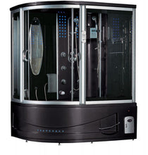 Load image into Gallery viewer, Maya Bath Sienna Steam Shower - Black (Right Sided)