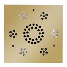 Load image into Gallery viewer, ThermaSol Serenity Light and Music System polished brass square