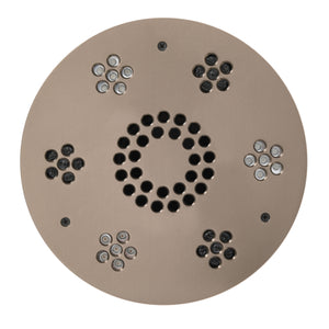 ThermaSol Serenity Light and Music System round satin nickel