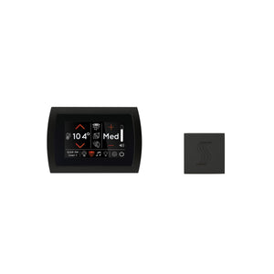 ThermaSol Signatouch Control and Steam Head Kit matte black square