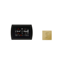 Load image into Gallery viewer, ThermaSol Signatouch Control and Steam Head Kit polished brass square
