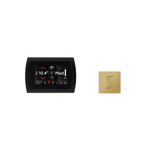 ThermaSol Signatouch Control and Steam Head Kit polished brass square
