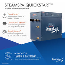 Load image into Gallery viewer, SteamSpa QuickStart Acu-Steam Bath Generator with Built-in Auto Drain