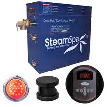 Load image into Gallery viewer, SteamSpa Indulgence QuickStart Acu-Steam Bath Generator Package in Oil Rubbed Bronze