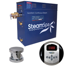 Load image into Gallery viewer, SteamSpa Oasis QuickStart Acu-Steam Bath Generator Package in Polished Chrome