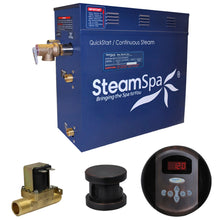 Load image into Gallery viewer, SteamSpa Oasis QuickStart Acu-Steam Bath Generator Package with Auto Drain and Digital Controller in Oil Rubbed Bronze