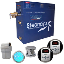 Load image into Gallery viewer, SteamSpa Royal QuickStart Acu-Steam Bath Generator Package in Polished Chrome