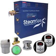 Load image into Gallery viewer, SteamSpa Royal QuickStart Acu-Steam Bath Generator Package with Digital Controller and Built-in Auto Drain in Polished Chrome