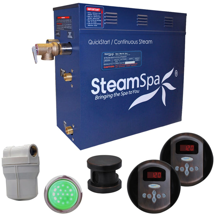 SteamSpa Royal QuickStart Acu-Steam Bath Generator Package in Oil Rubbed Bronze