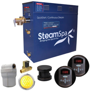SteamSpa Royal QuickStart Acu-Steam Bath Generator Package with Digital Controller and Built-in Auto Drain in Oil Rubbed Bronze
