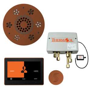 The Total Wellness Package with 10" ThermaTouch Trim Upgraded, by ThermaSol Antique Copper