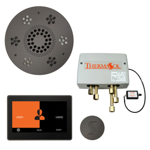 The Total Wellness Package with 10" ThermaTouch Trim Upgraded, by ThermaSol Black Nickel
