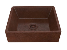 Load image into Gallery viewer, Tidal 19 in. Handmade Vessel Sink in Hammered Antique Copper