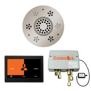 The Wellness Shower Package with ThermaTouch by ThermaSol 10 inch round polished nickel