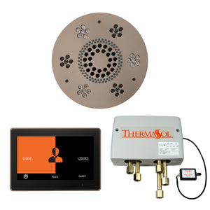 The Wellness Shower Package with ThermaTouch by ThermaSol 10 inch round satin nickel