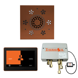 The Wellness Shower Package with ThermaTouch by ThermaSol 10 inch square antique copper