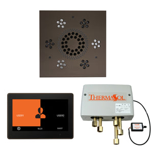The Wellness Shower Package with ThermaTouch by ThermaSol 10 inch square oil rubbed bronze