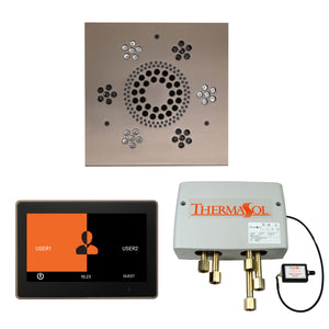 The Wellness Shower Package with ThermaTouch by ThermaSol 10 inch square satin nickel
