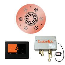 Load image into Gallery viewer, The Wellness Shower Package with ThermaTouch by ThermaSol 7 inch round copper