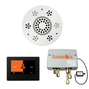 The Wellness Shower Package with ThermaTouch by ThermaSol 7 inch round white