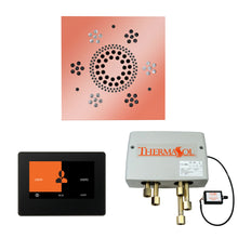 Load image into Gallery viewer, The Wellness Shower Package with ThermaTouch by ThermaSol 7 inch square copper