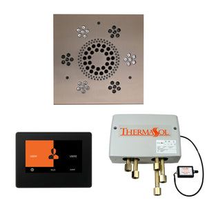 The Wellness Shower Package with ThermaTouch by ThermaSol 7 inch square satin nickel