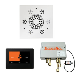 The Wellness Shower Package with ThermaTouch by ThermaSol 7 inch square white