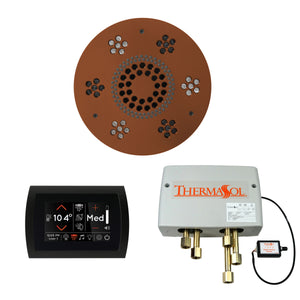 The Wellness Shower Package with SignaTouch by ThermaSol round antique copper