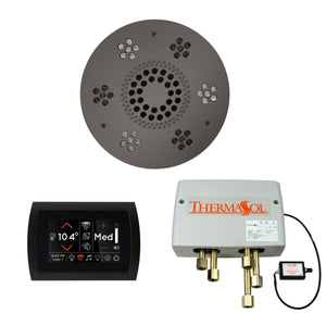 The Wellness Shower Package with SignaTouch by ThermaSol round black nickel