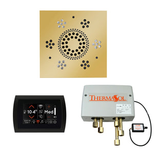 The Wellness Shower Package with SignaTouch by ThermaSol square polished gold