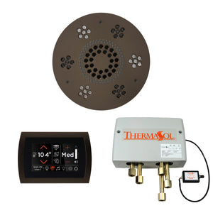 The Wellness Shower Package with SignaTouch Trim Upgraded by ThermaSol round oil rubbed bronze