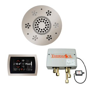 The Wellness Shower Package with SignaTouch Trim Upgraded by ThermaSol round polished nickel