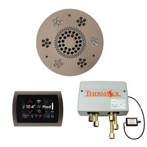 The Wellness Shower Package with SignaTouch Trim Upgraded by ThermaSol round satin nickel