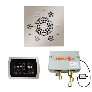 The Wellness Shower Package with SignaTouch Trim Upgraded by ThermaSol square polished nickel