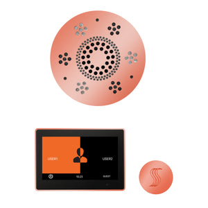 The Wellness Steam Package with ThermaTouch by ThermaSol 10 inch round copper