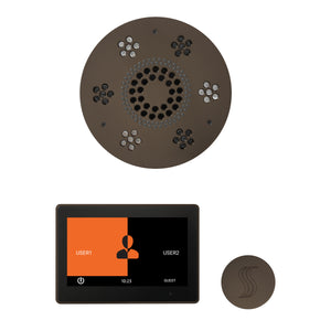 The Wellness Steam Package with ThermaTouch by ThermaSol 10 inch round oil rubbed bronze