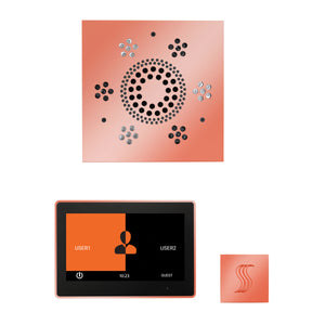 The Wellness Steam Package with ThermaTouch by ThermaSol 10 inch square copper
