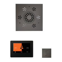 Load image into Gallery viewer, The Wellness Steam Package with ThermaTouch by ThermaSol 7 inch square black nickel